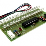 Индикатор уровня звука 2 канала 16 светодиодов