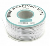 Провод 30AWG белый бобина 200 м
